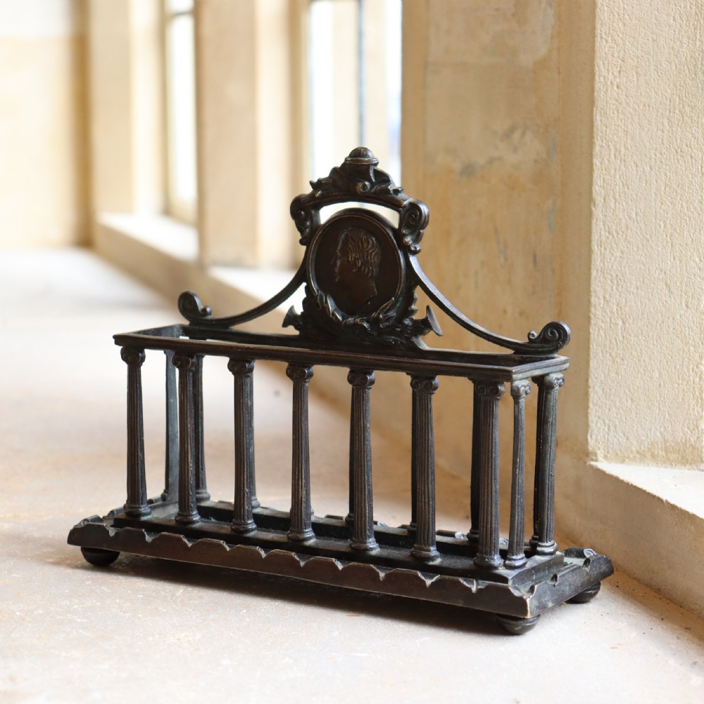 Bronze Letter Rack in the Grand Tour Style