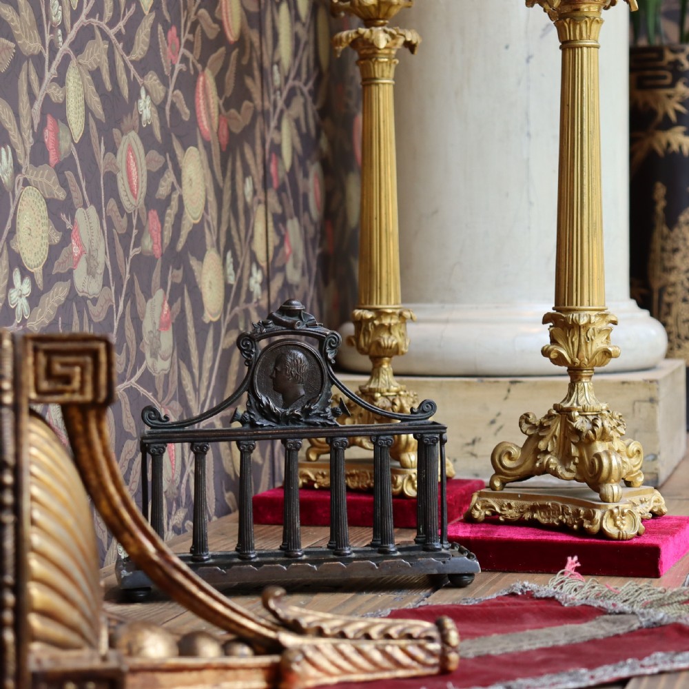 Bronze Letter Rack in the Grand Tour Style View II