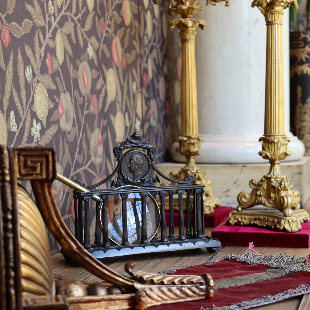 Bronze Letter Rack in the Grand Tour Style View III