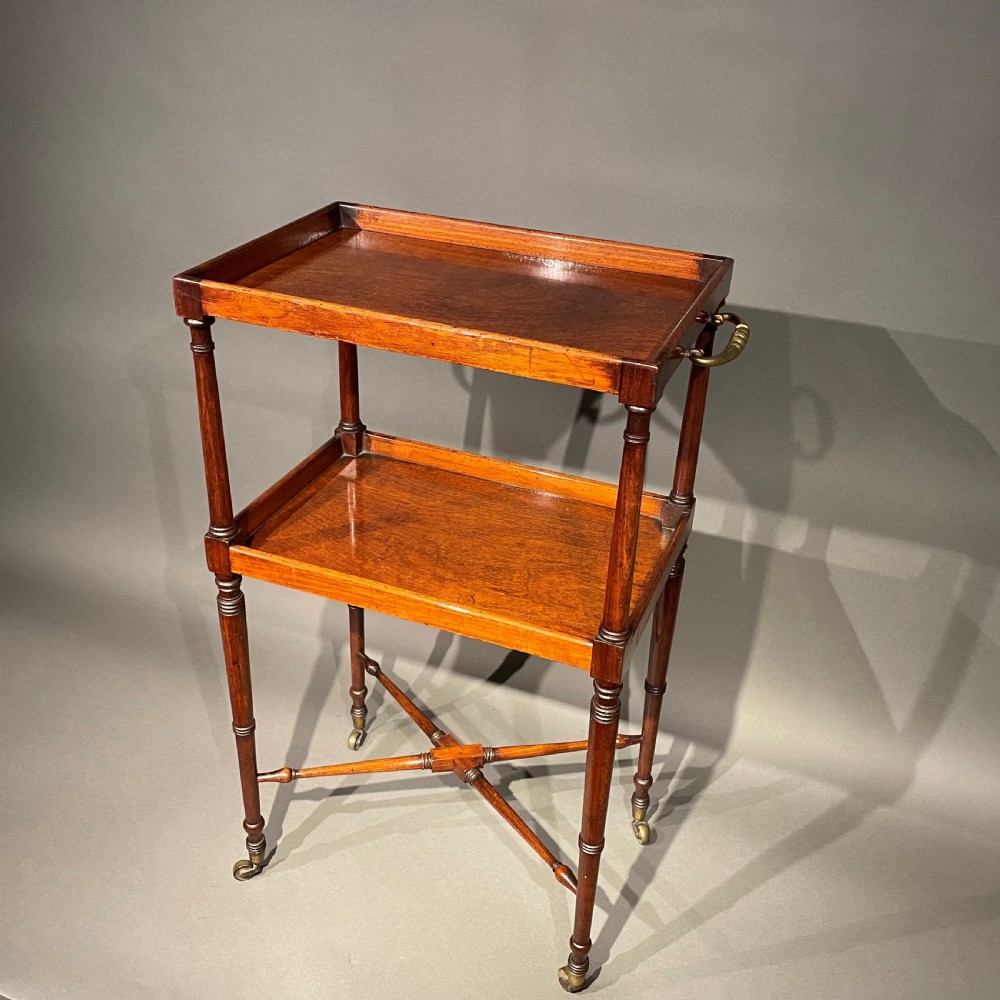 Regency Mahogany Two Tier Side Table
