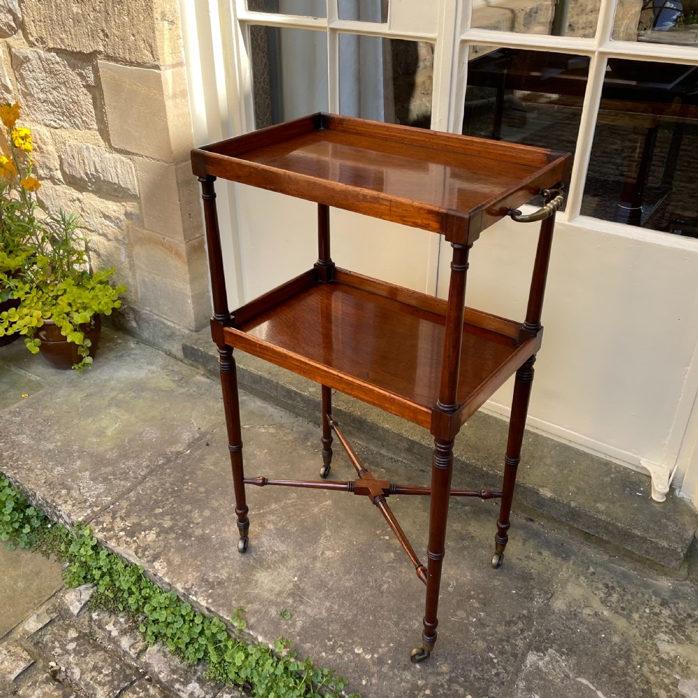 Regency Mahogany Two Tier Side Table View IV