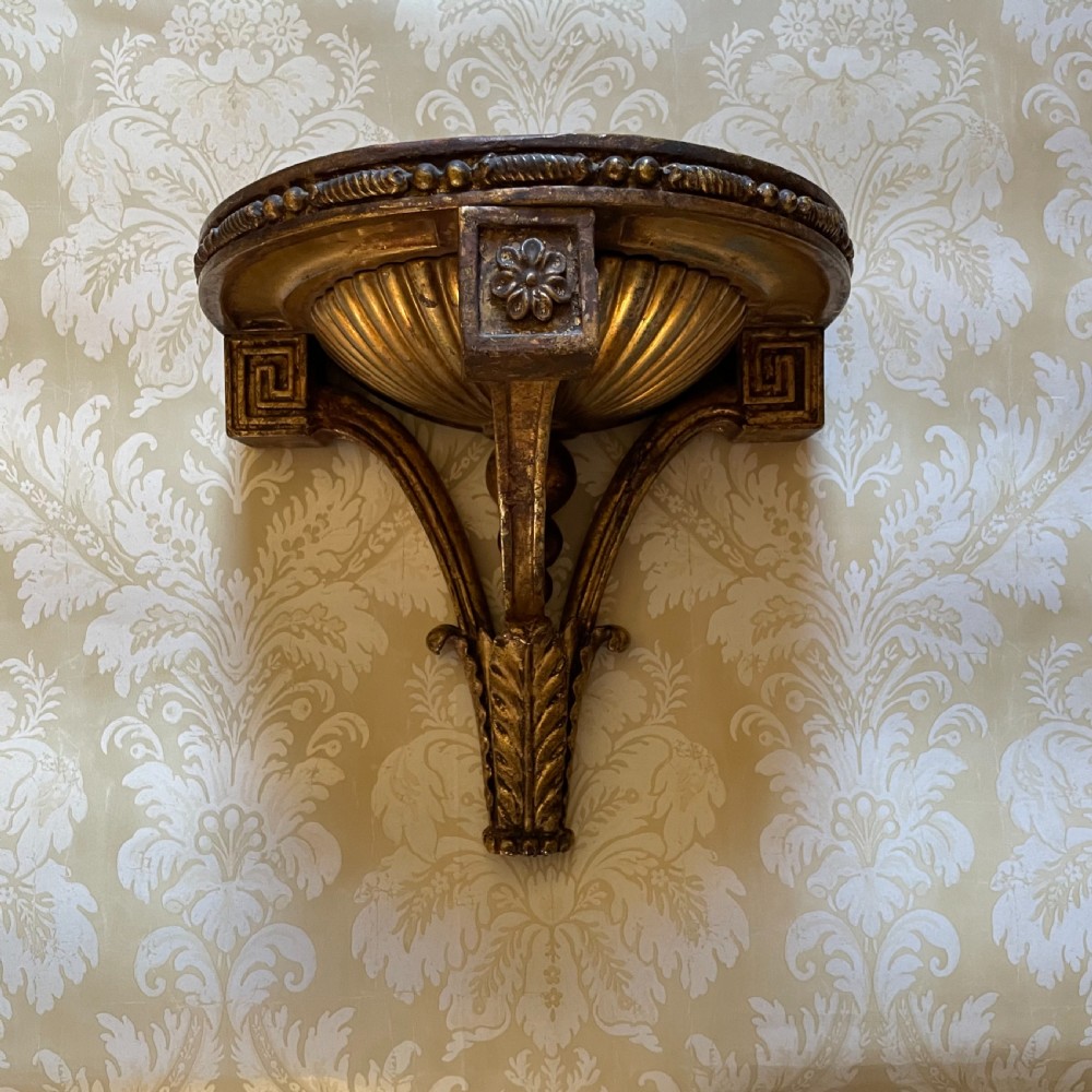 Late 18th Century Neo Classical Gilt Wood Bracket