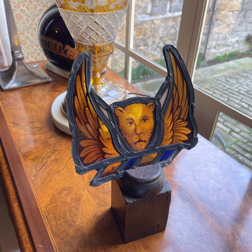 Early English Stained Glass Fragment