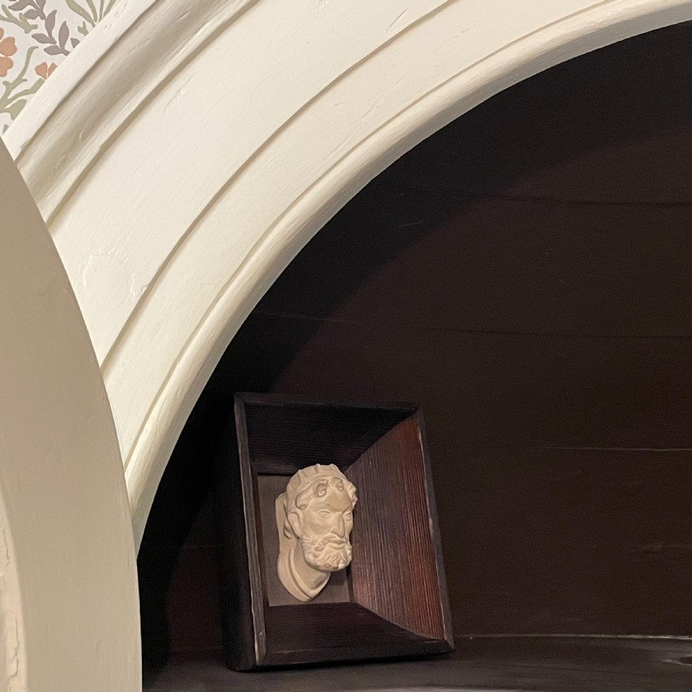 Polish three dimensional picture frame surrounding a miniature plaster bust View V