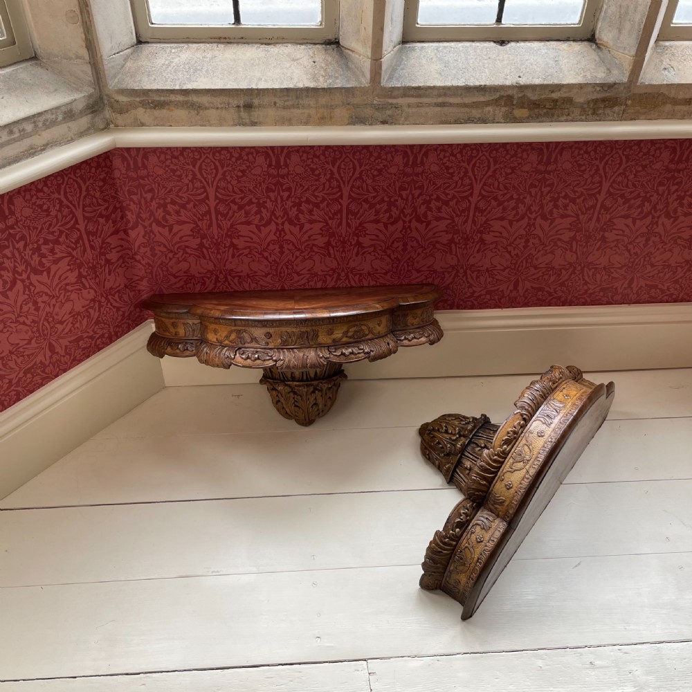 A Pair of Large Carved Wall Brackets.  View III