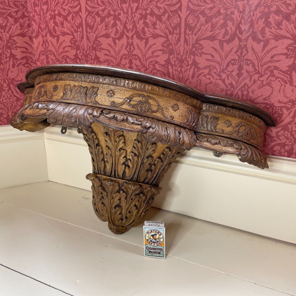 A Pair of Large Carved Wall Brackets.  View IV