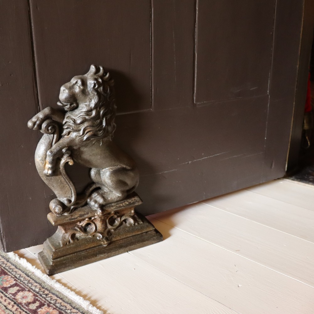 Victorian Cast Iron Door Stop 