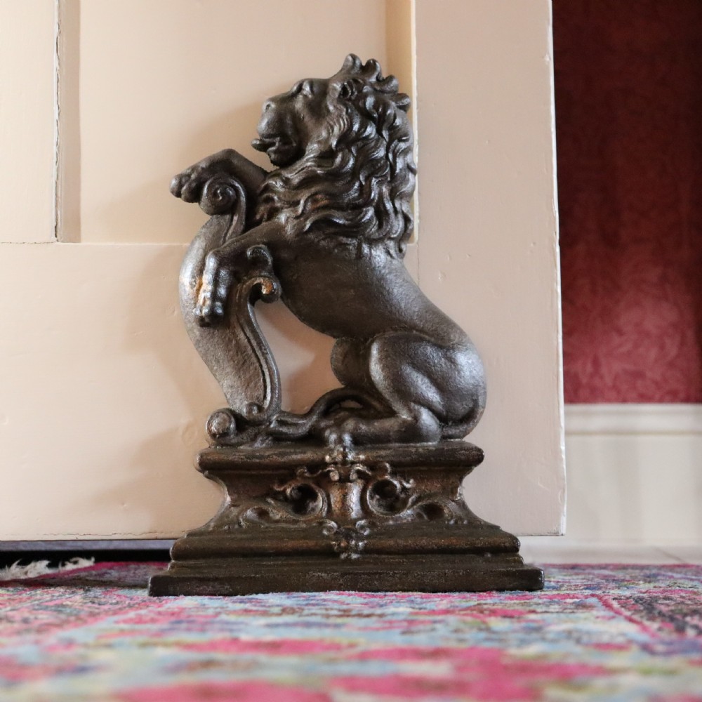 Victorian Cast Iron Door Stop  View II