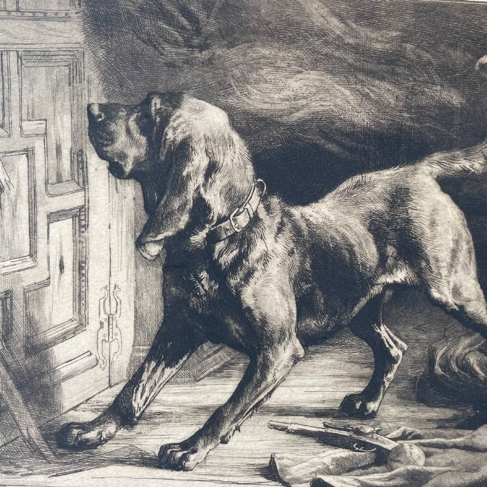 Print by Herbert Thomas Dicksee (British 1862-1942) The Last Defender  View II