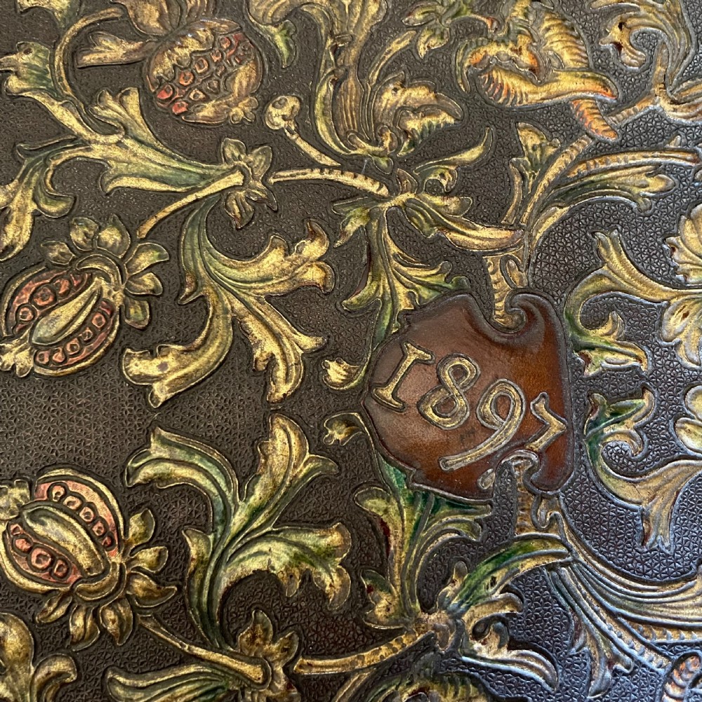 Leather Covered Box dated 1897  View IV