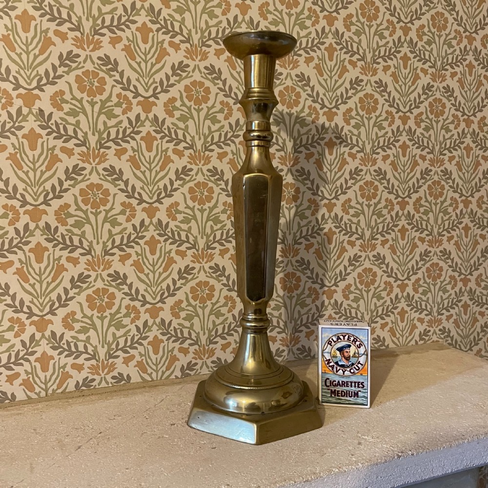 Pair of Antique Brass Candlesticks 