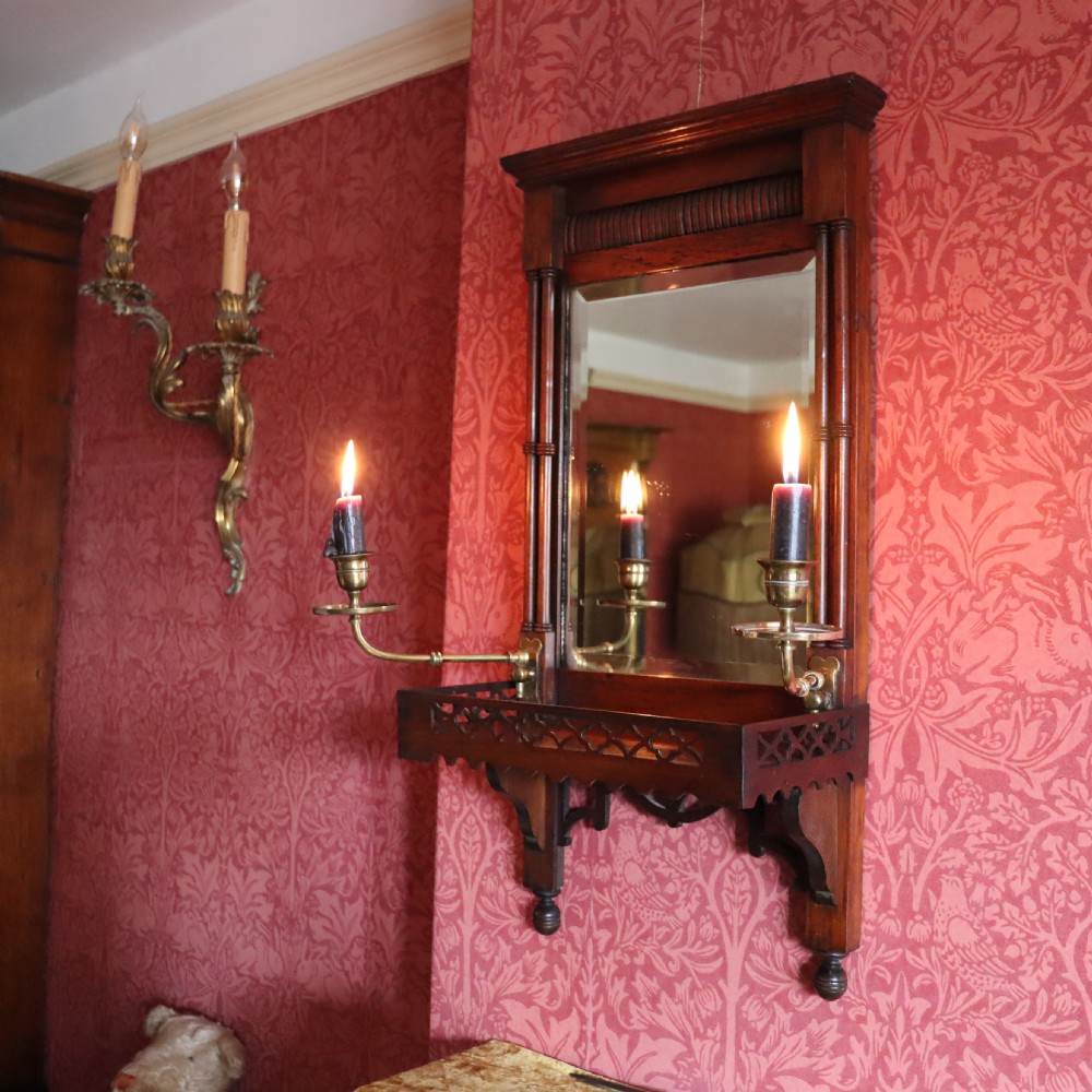 A pair of Victorian Walnut Girandole mirrors View V
