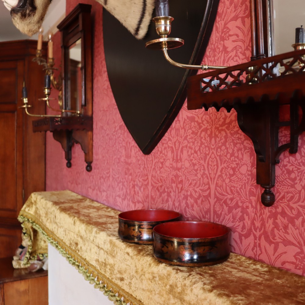 A pair of Victorian Walnut Girandole mirrors View VII