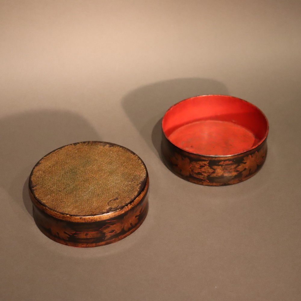 Pair of Regency Papier-Mâché Coasters View II