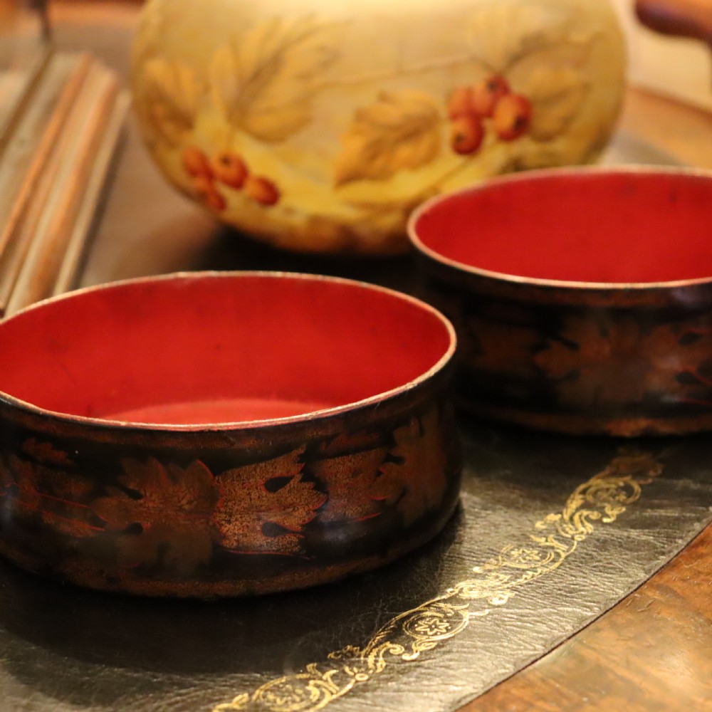 Pair of Regency Papier-Mâché Coasters View IV