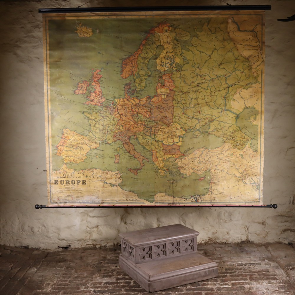 Large Old School-room Map of Europe View II