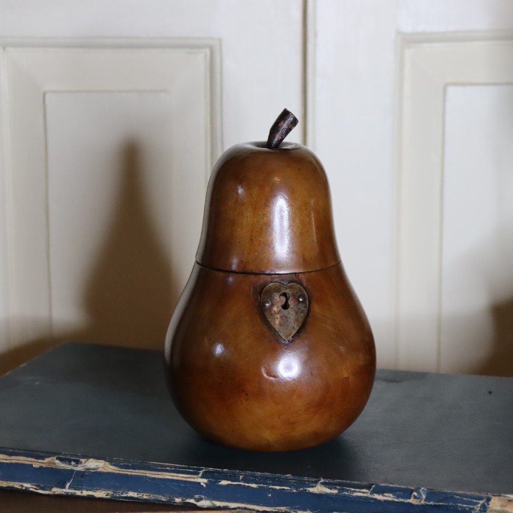 Pear wood Tea caddy 
