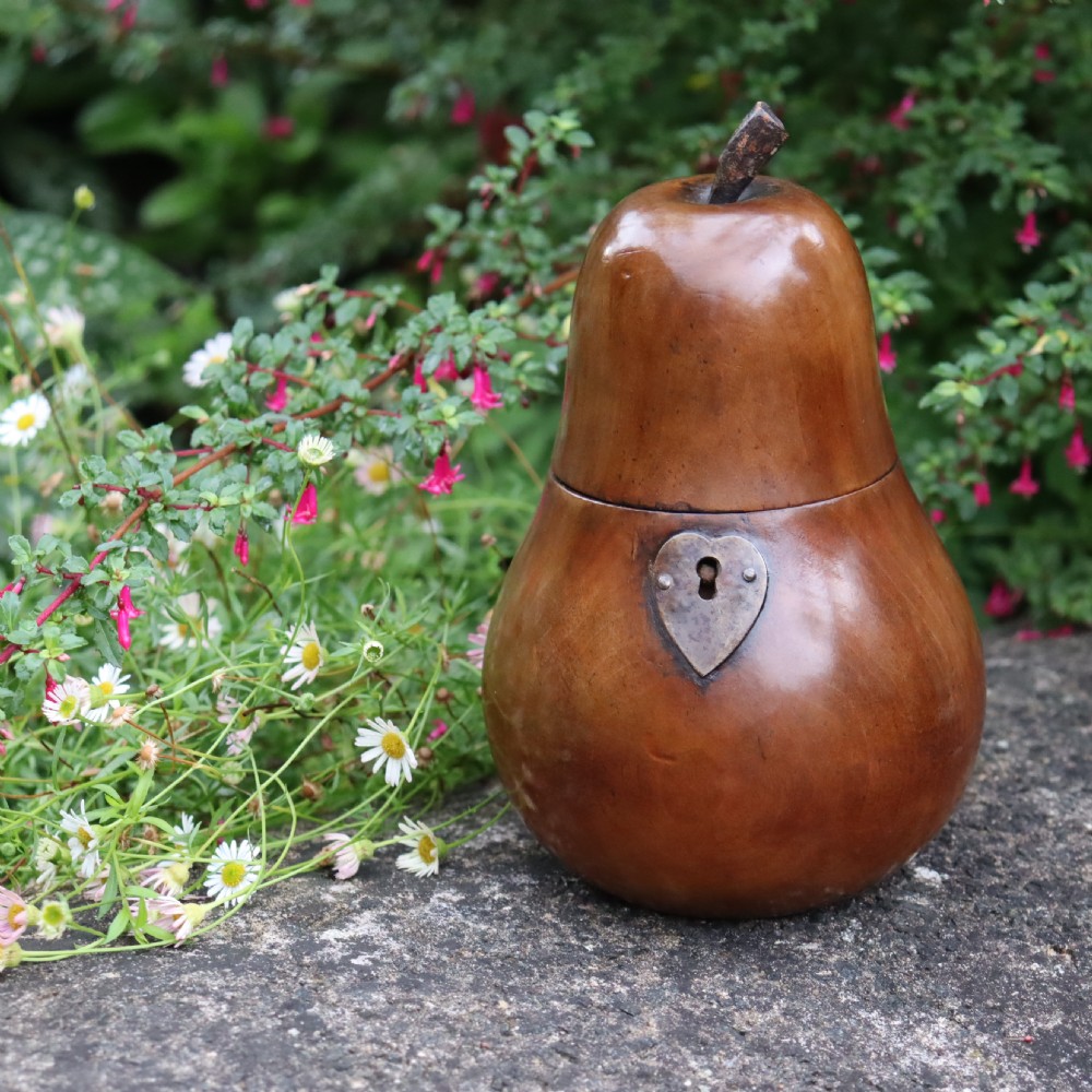 Pear wood Tea caddy  View II