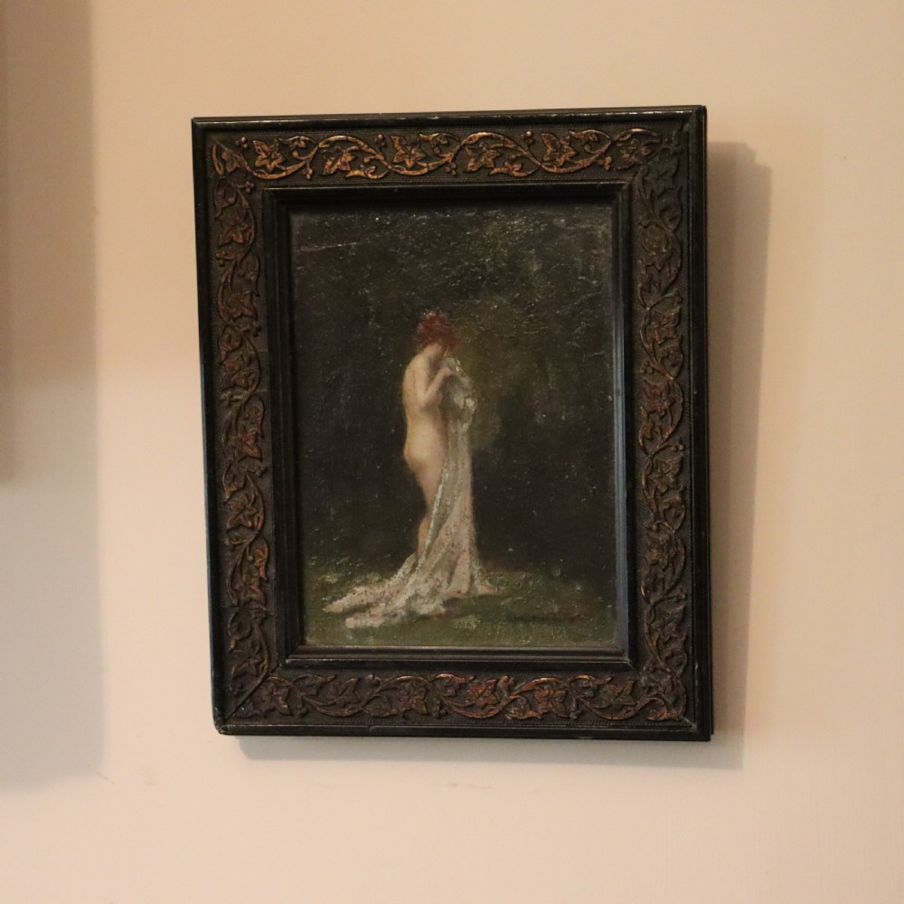 Allan Davidson Signed Nude study oil painting