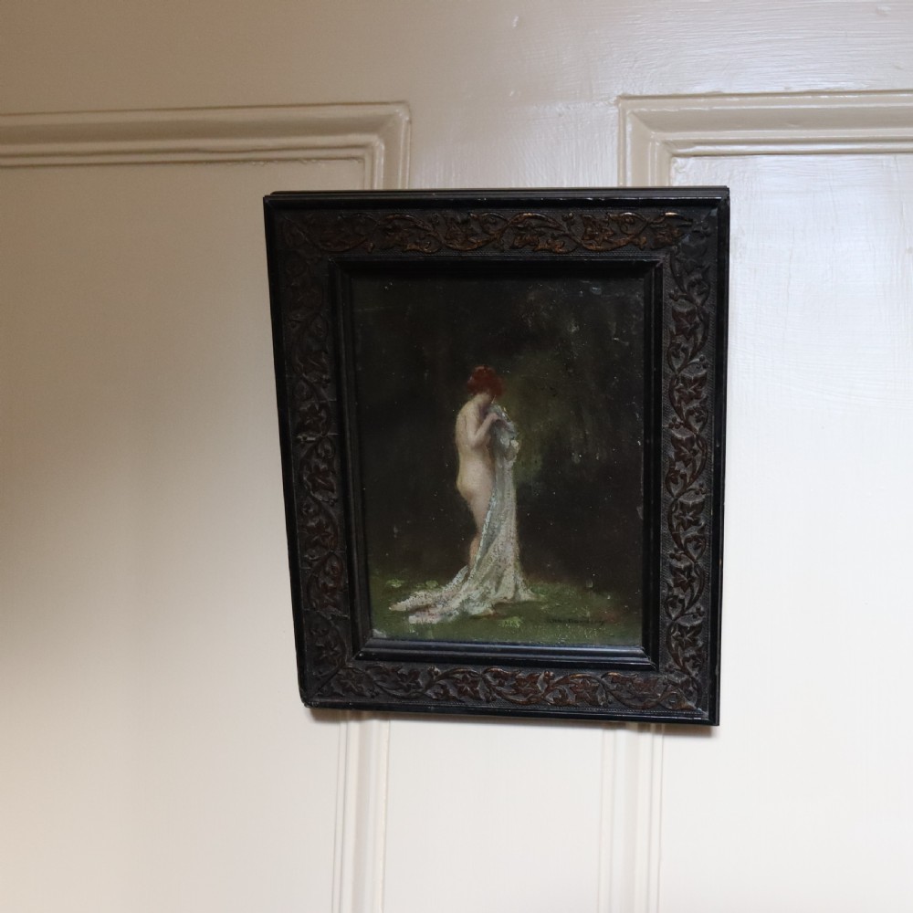 Allan Davidson Signed Nude study oil painting View VI
