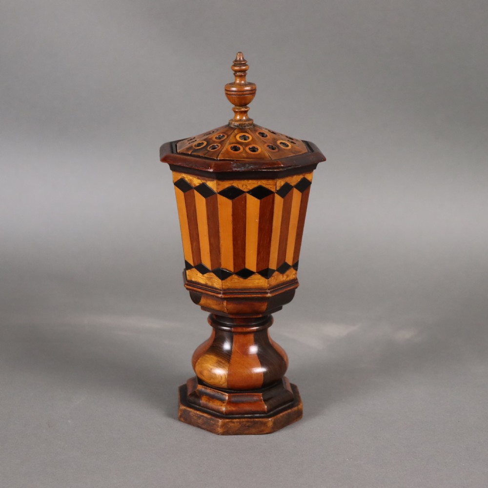 Treen - Regency Pot Pourri vase 