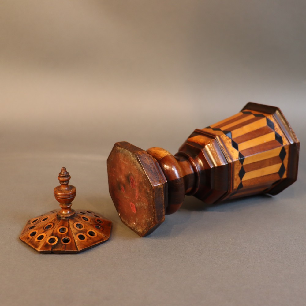 Treen - Regency Pot Pourri vase  View II