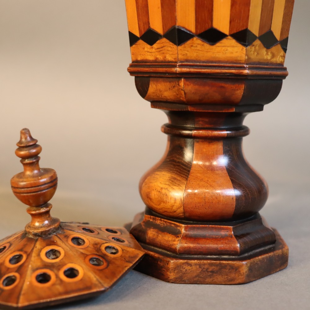 Treen - Regency Pot Pourri vase  View III