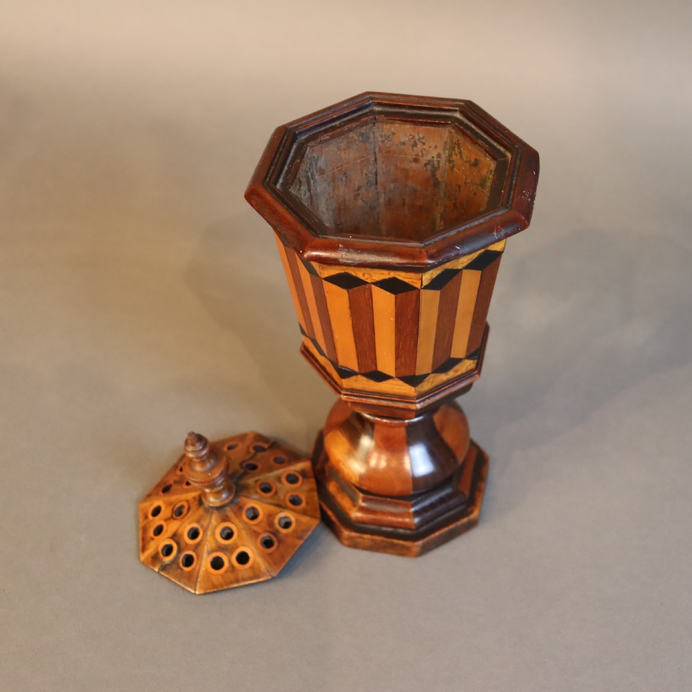 Treen - Regency Pot Pourri vase  View IV
