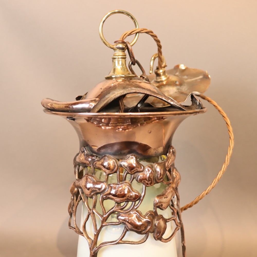 Arts & Crafts ceiling light. Circa 1900  View III
