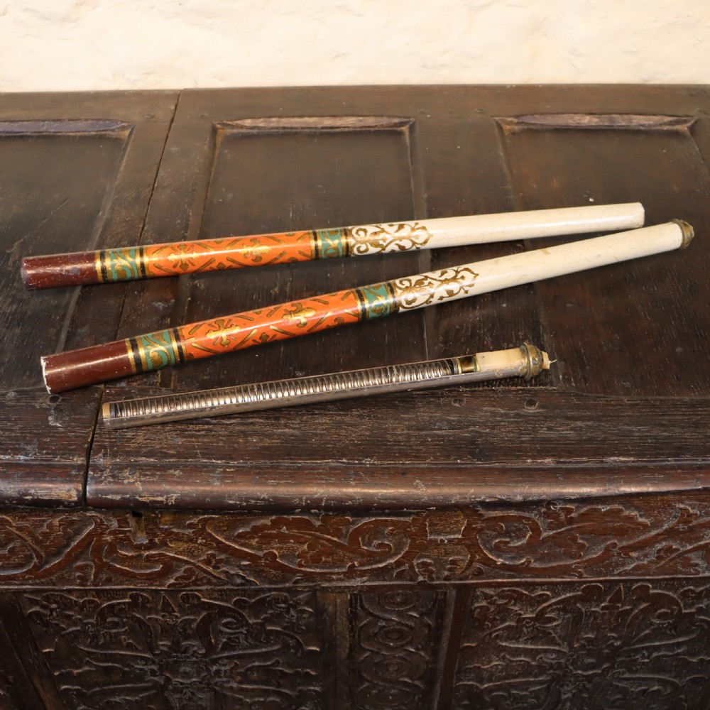 Late 19th Century Pair of Italian spring-loaded Candle holders View III