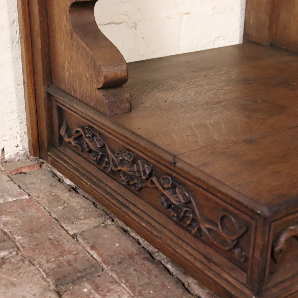 A Large and impressive 19th Century Gothic Revival oak display stand  View VI