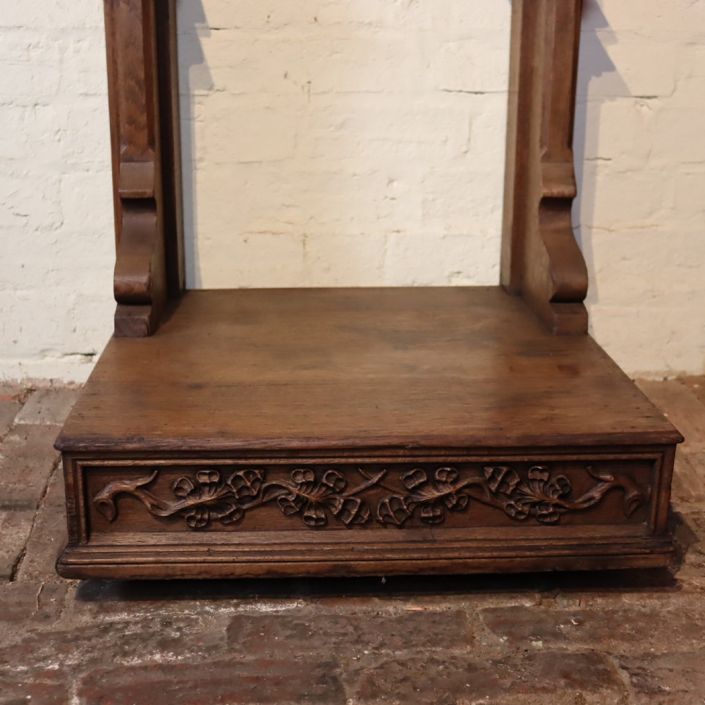 A Large and impressive 19th Century Gothic Revival oak display stand  View VII