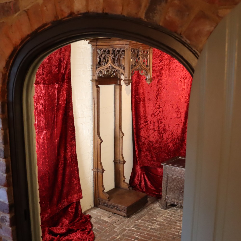 A Large and impressive 19th Century Gothic Revival oak display stand  View VIII