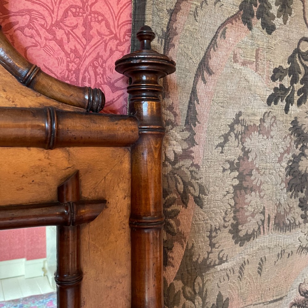 A Victorian Simulated Bamboo Wall Mirror circa 1880 View II