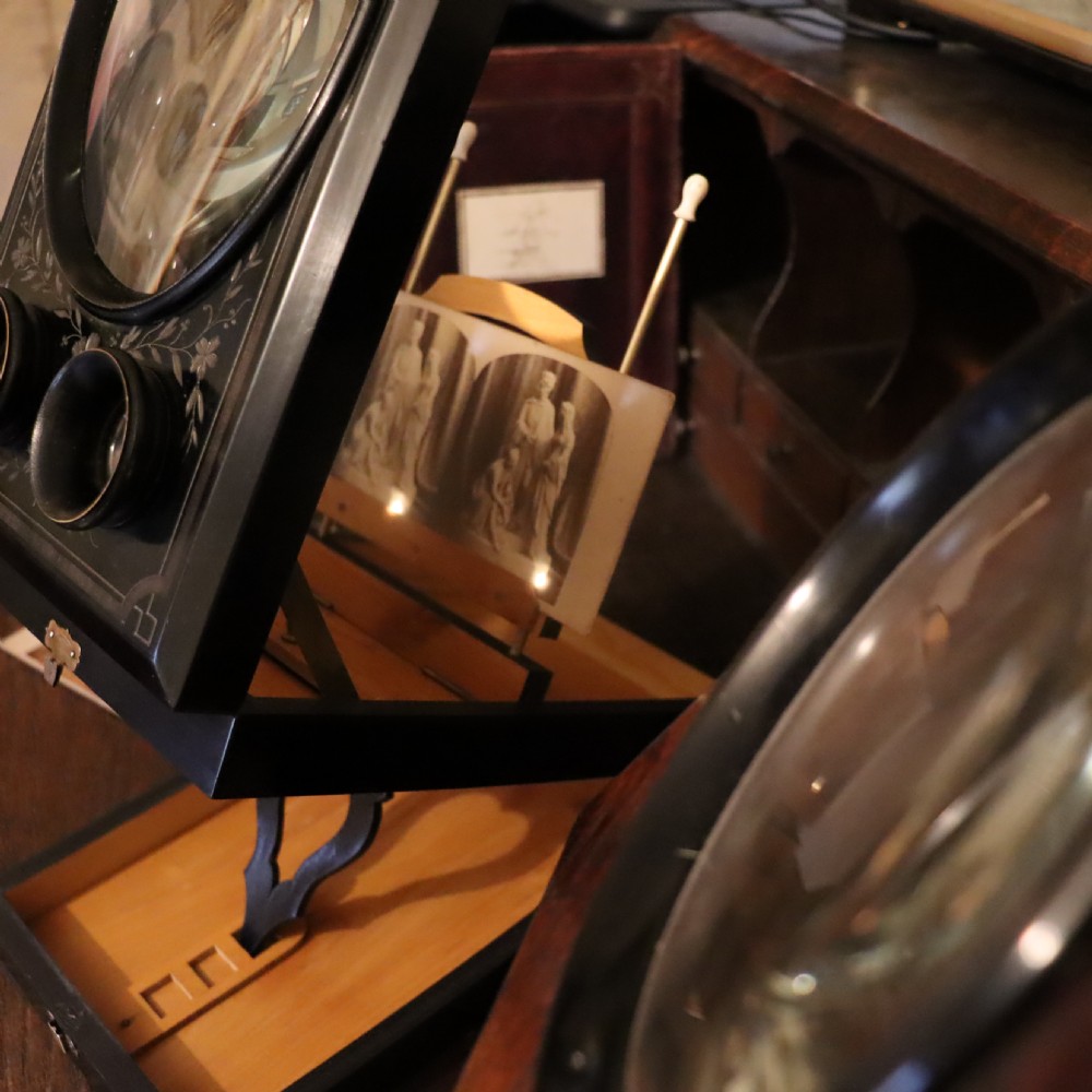 A Victorian Graphoscope or Magnifying device View IV