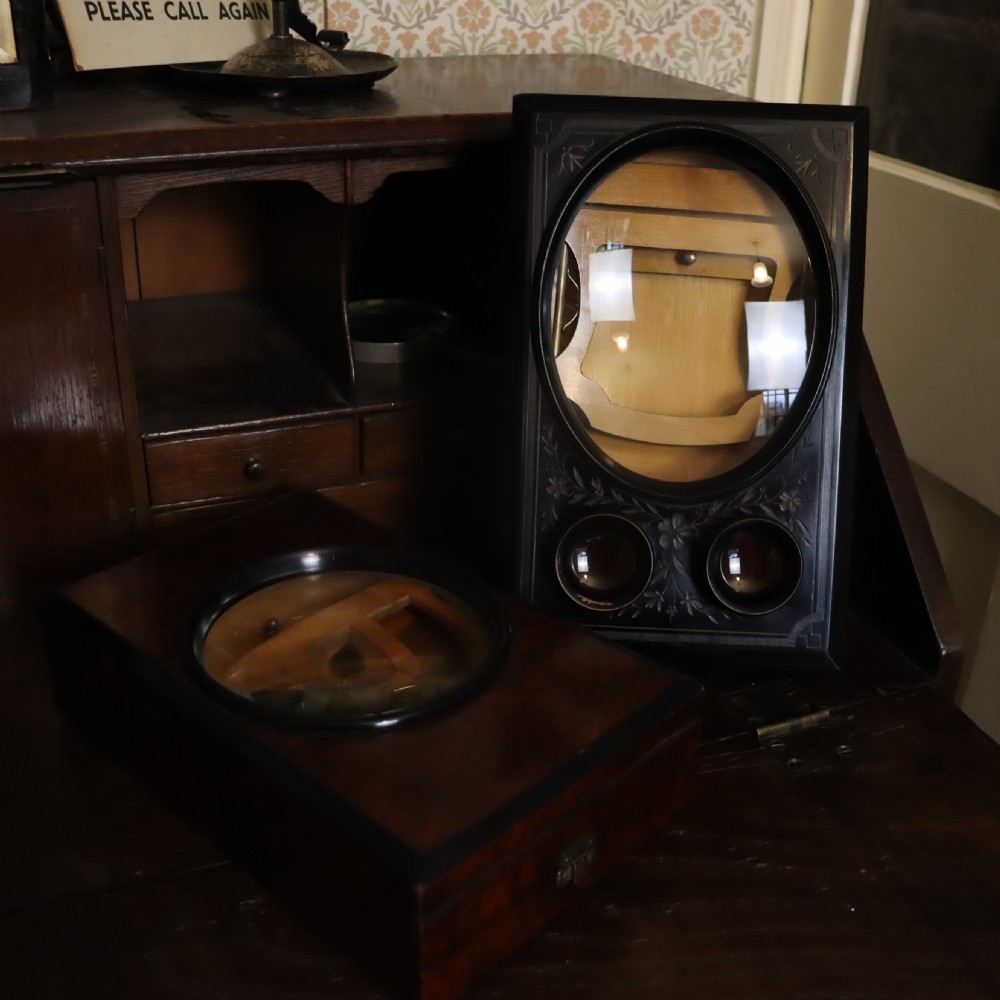 A Victorian Graphoscope or Magnifying device View VI