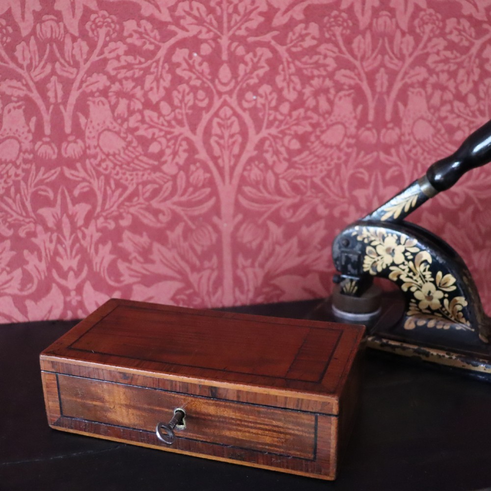 Regency Mahogany trinket box  View II