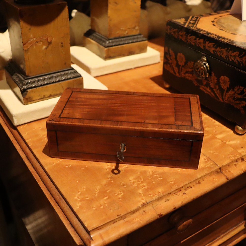 Regency Mahogany trinket box 
