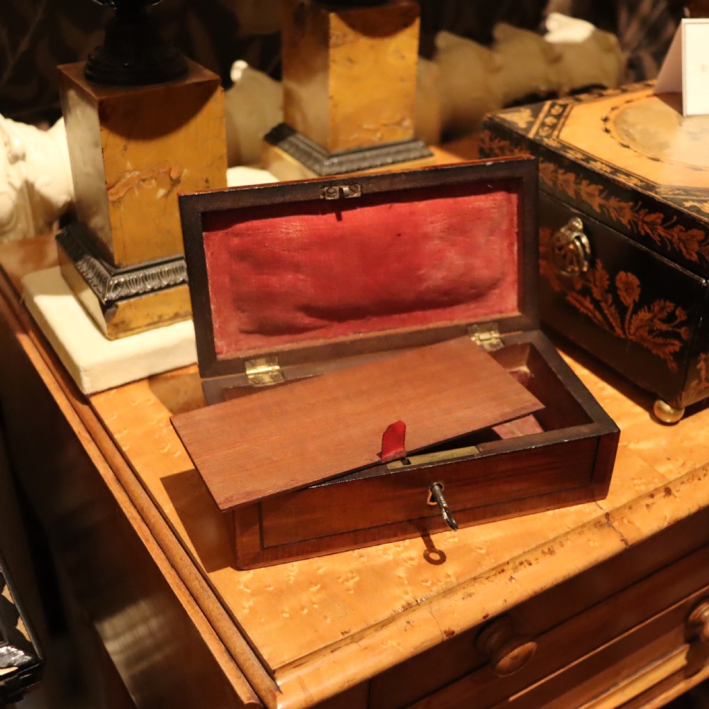 Regency Mahogany trinket box  View III