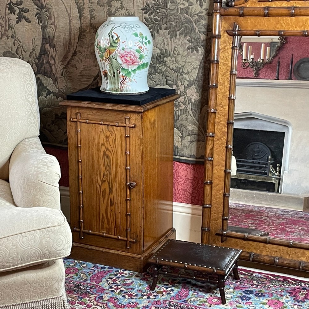 A VICTORIAN HOWARD & SONS PINE PEDESTAL CUPBOARD View II