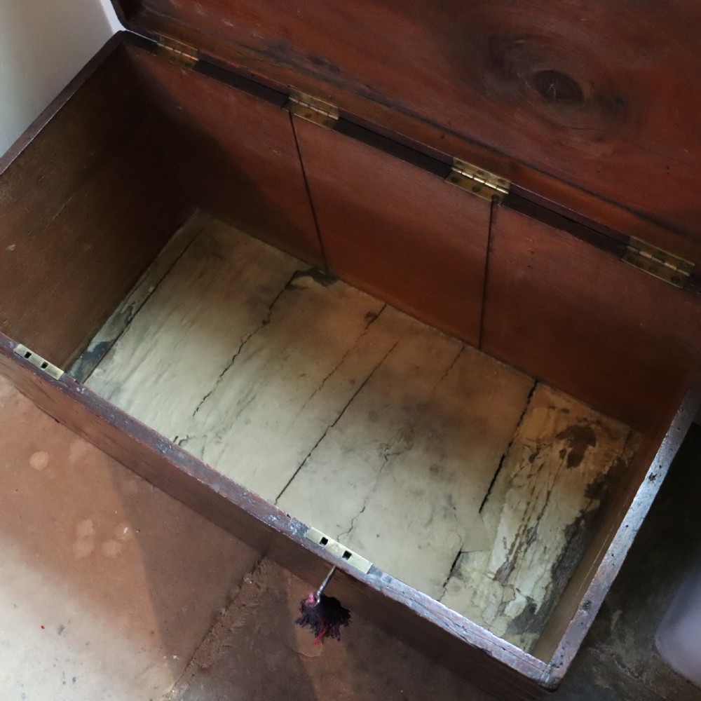 Early 19th Century mahogany Campaign trunk  View V