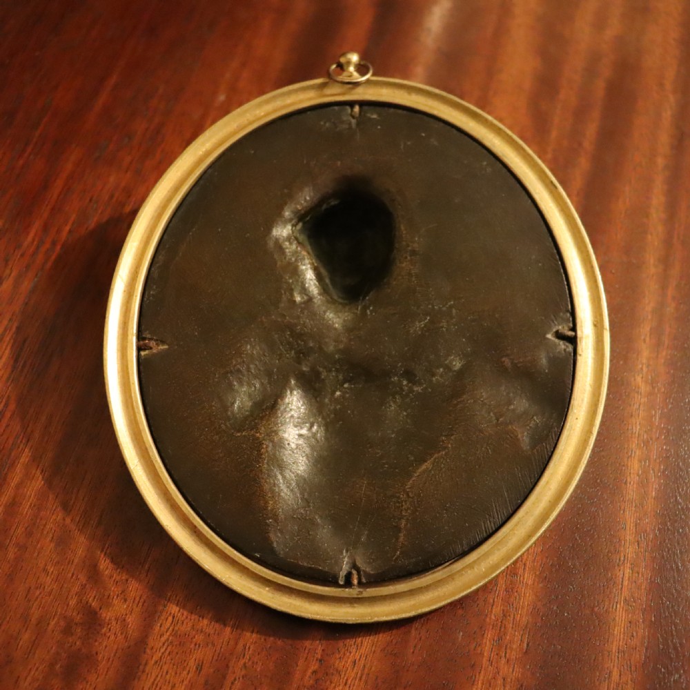 A pair of 19th Century Bronze oval reliefs of Bacchantes  View IV