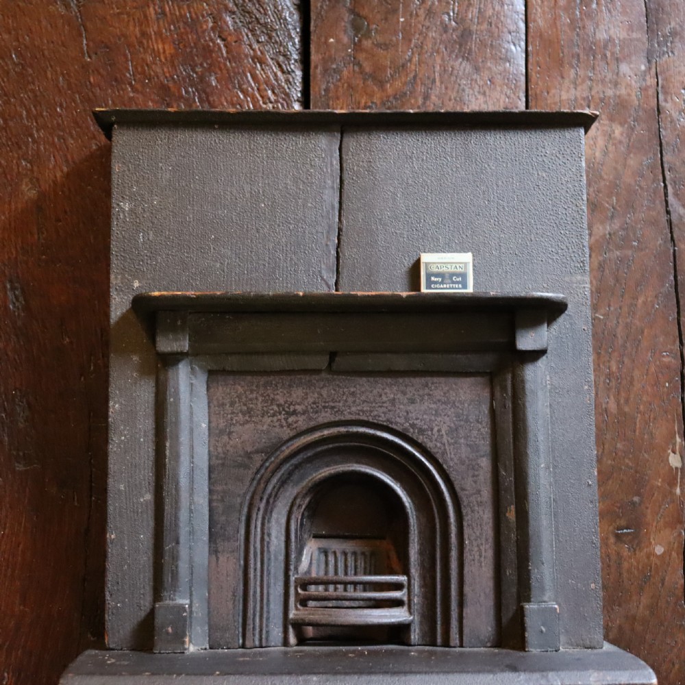 A Victorian salesman’s miniature sample of a cast iron fireplace View III