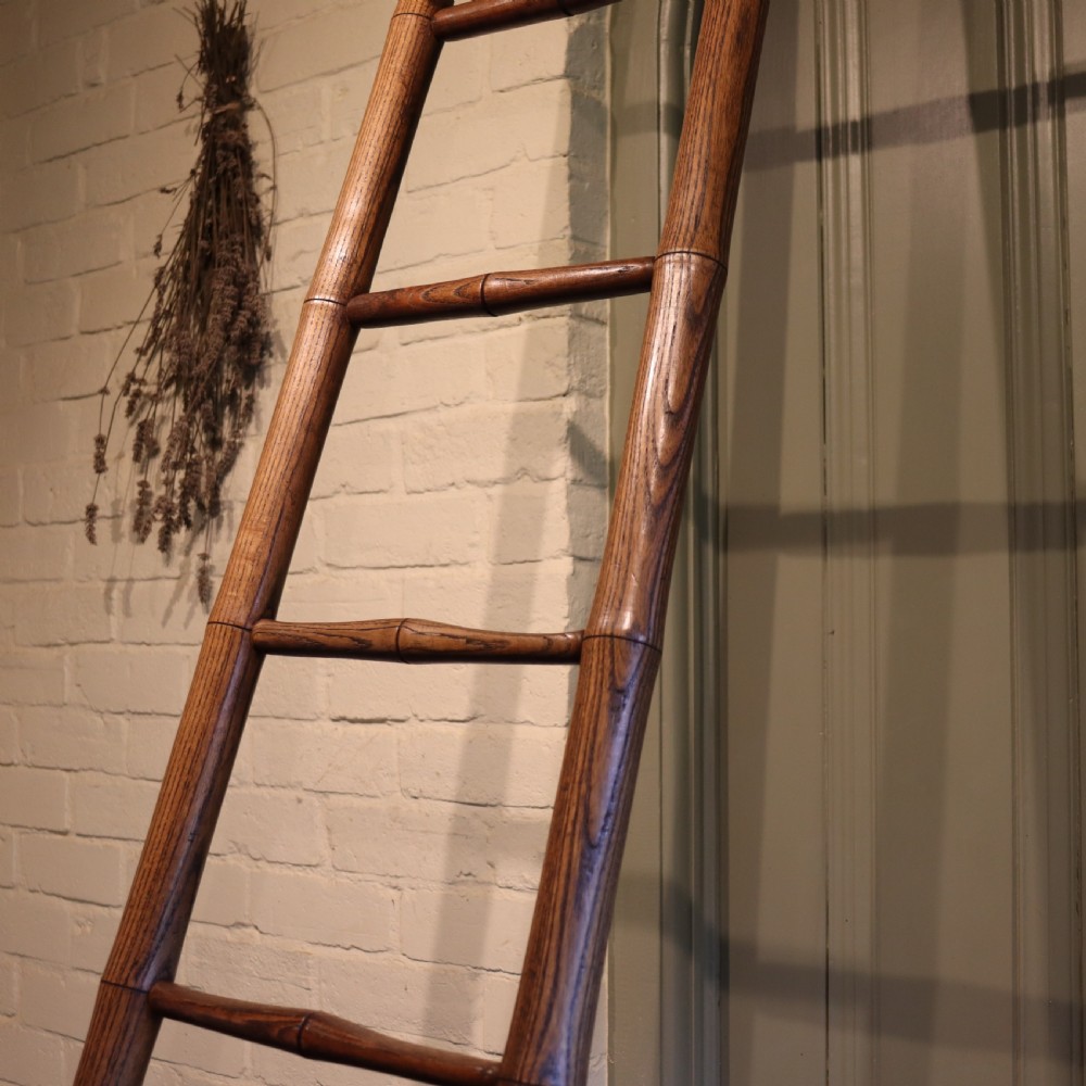 Faux Bamboo Ash Library Ladder