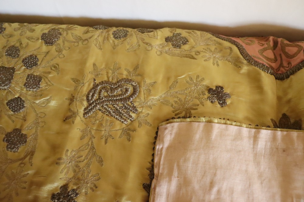 19th Century (or earlier) silk table cover  View IV