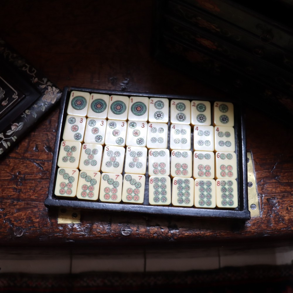 Chinese Mahjong Set. Circa 1900  View VII