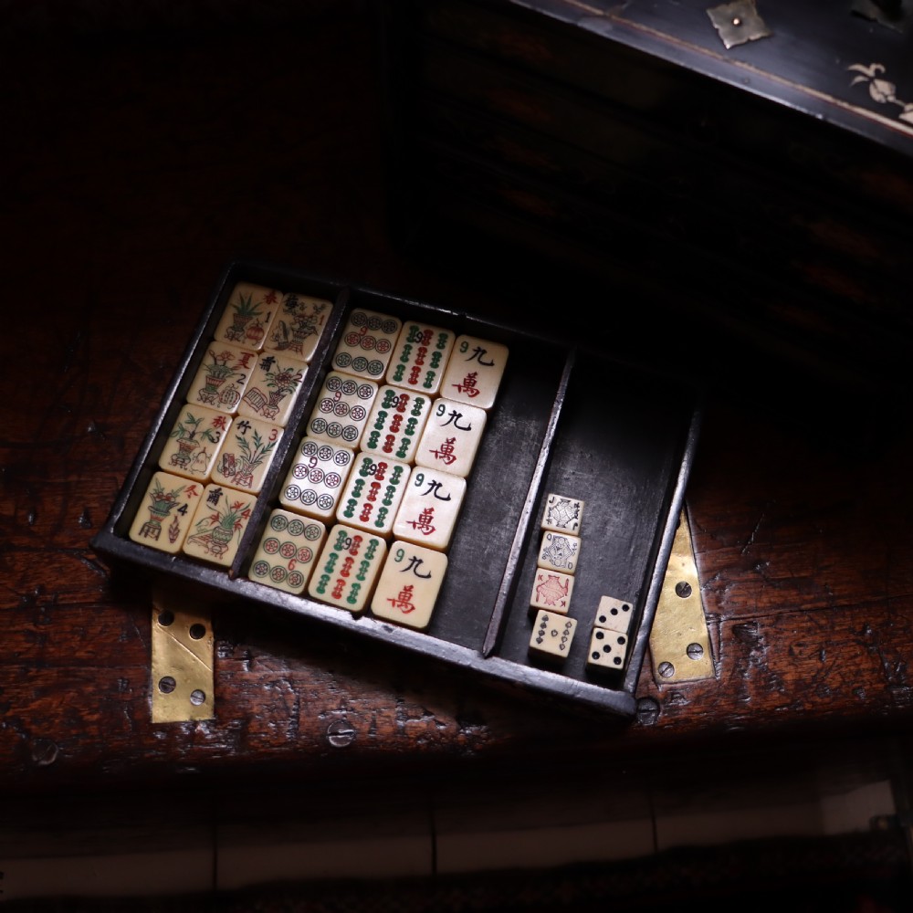 Chinese Mahjong Set. Circa 1900  View VIII