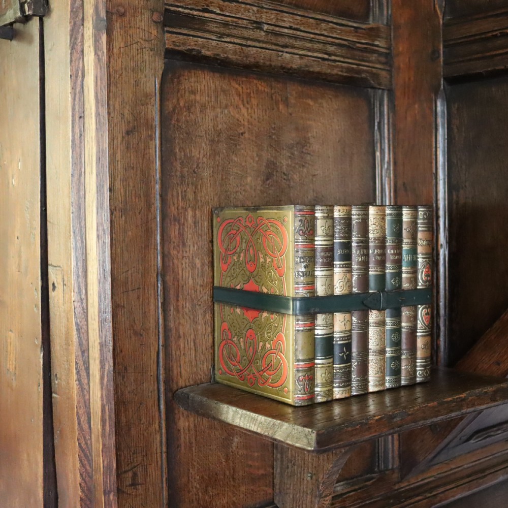 A Huntley & Palmer bundle of books biscuit tin 