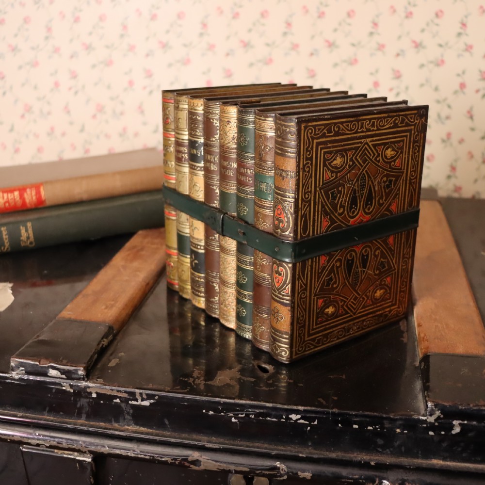 A Huntley & Palmer bundle of books biscuit tin  View III