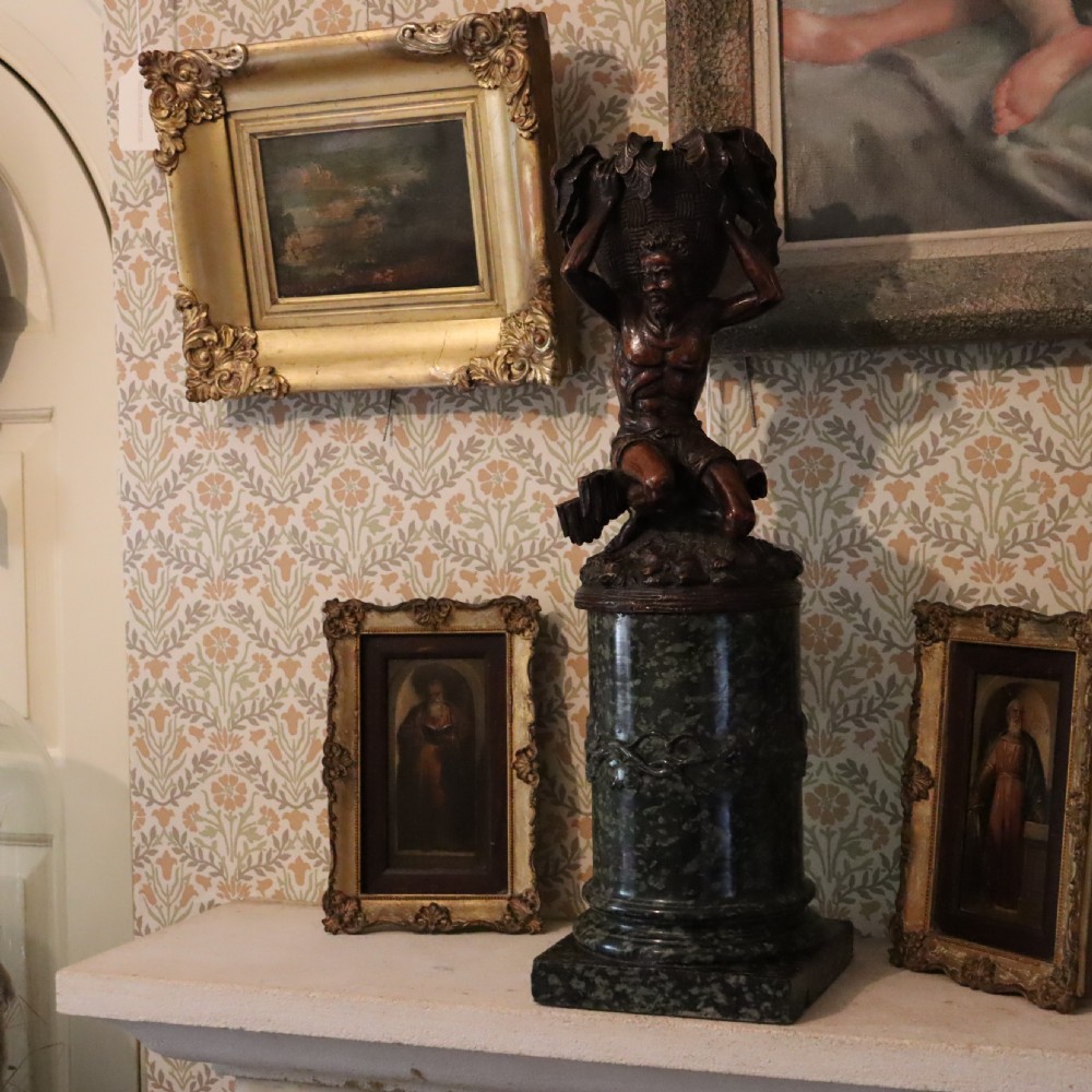 Grand Tour vert de mer marble column  View II